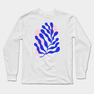 Blue Matisse Ferns Long Sleeve T-Shirt